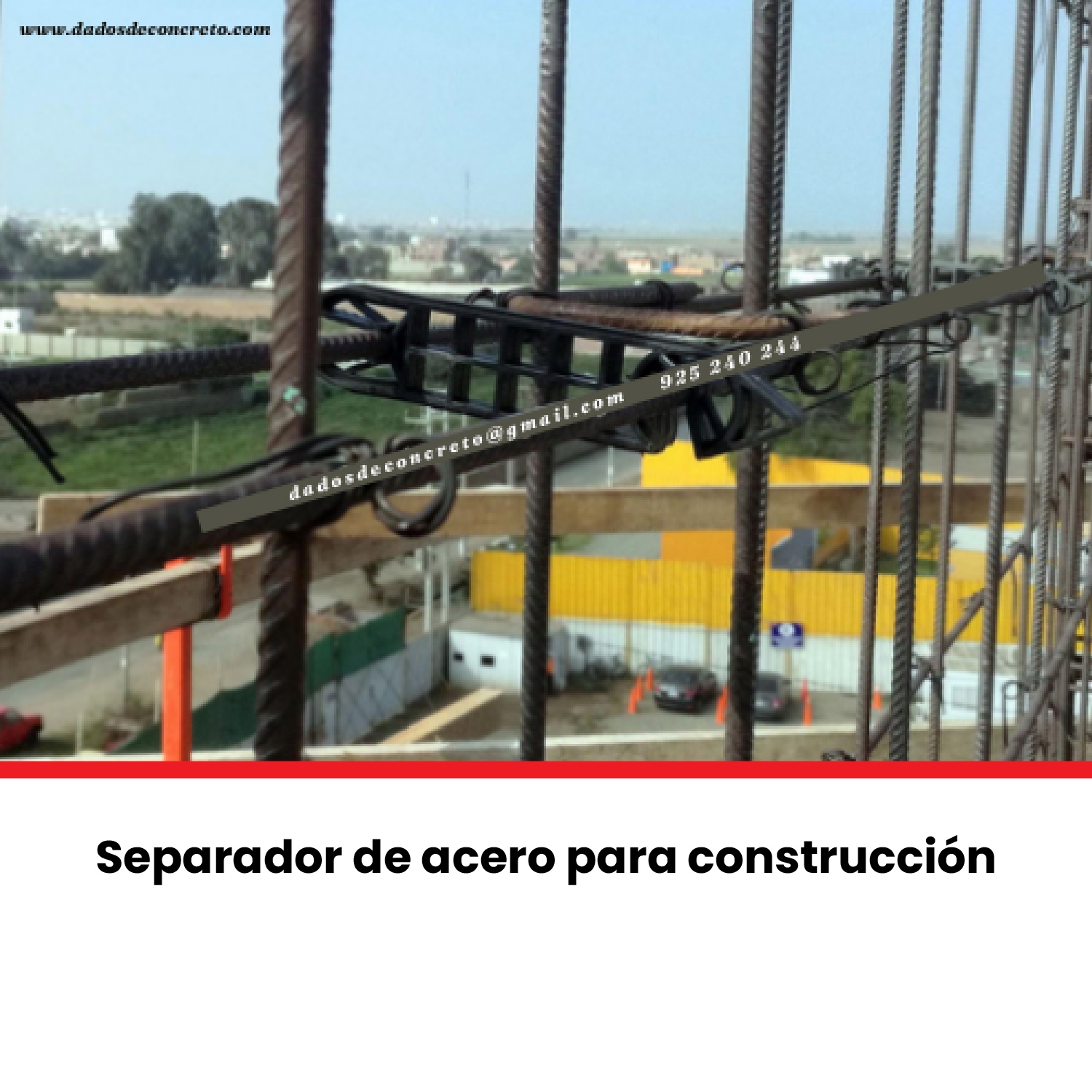 Imagen del producto DISTANCIADOR DE ACERO DOBLE MALLA